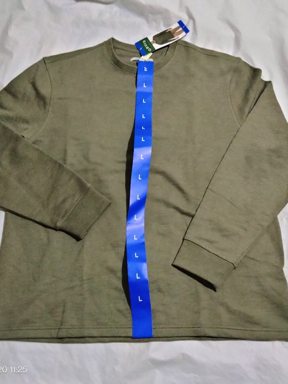 Orvis Men’s Crewneck Sweatshirt Large Olive Green Cotton Blend NWT Size L